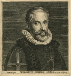 Maximiliano II, arquiduque da Áustria, depois de Rubens